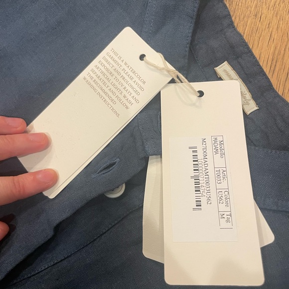 Massimo Alba blue Long Sleeve Dress NWT - Picture 5 of 7